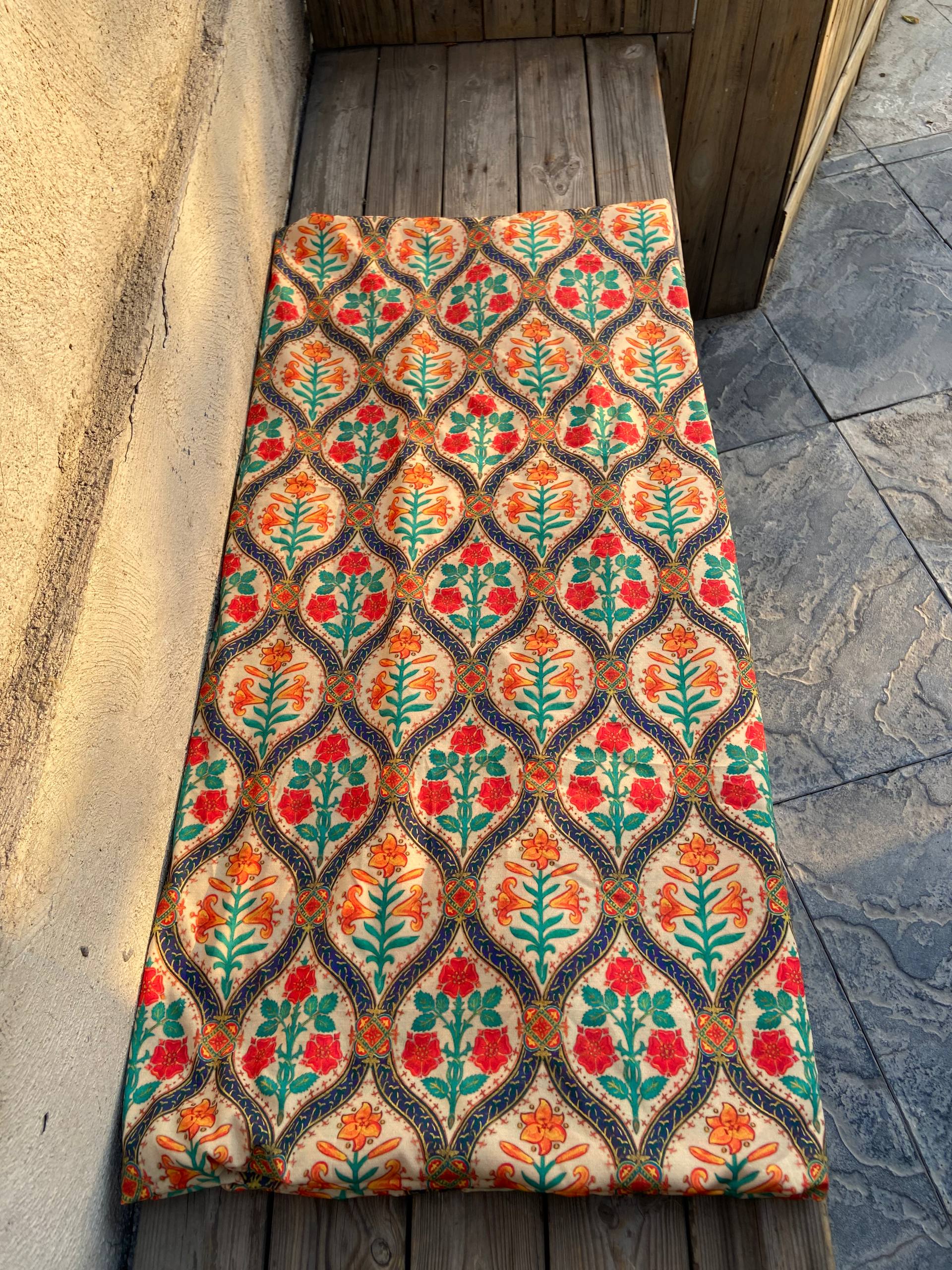 کرپ سیلک هندی عرض 110 سانت