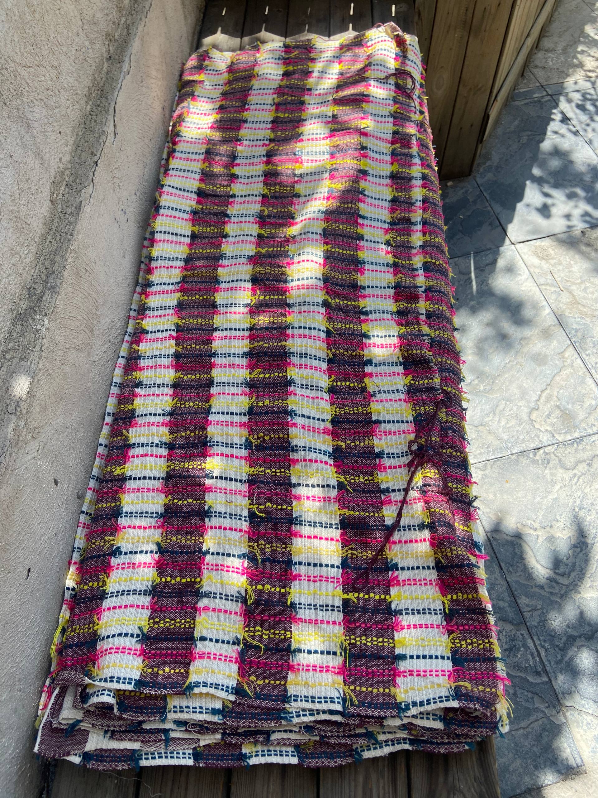 پارچه دستبافت تمام نخ هندی عرض 115 سانت