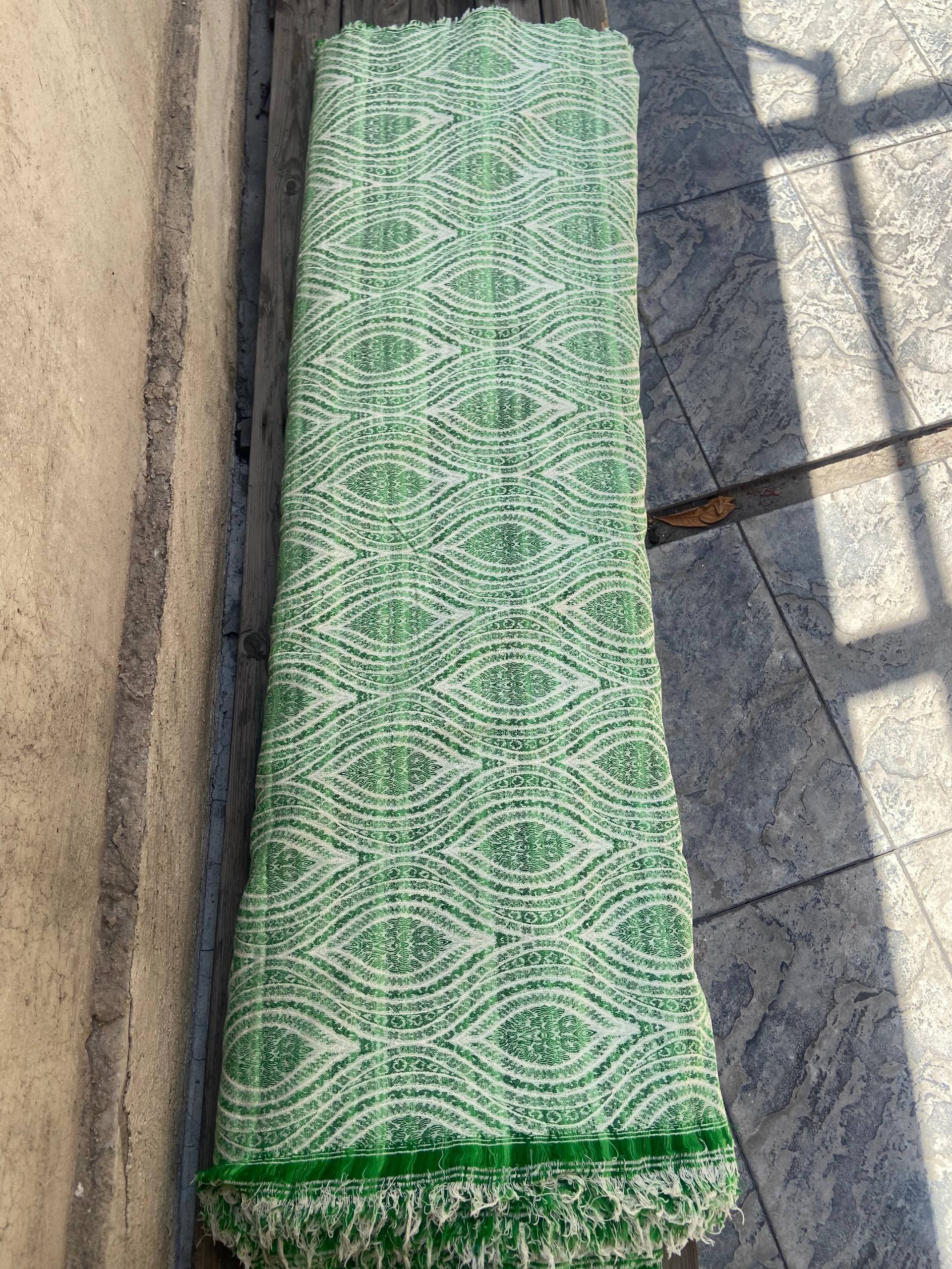 پارچه ژاکارد کتان تمام نخ هندی عرض 130 سانت
