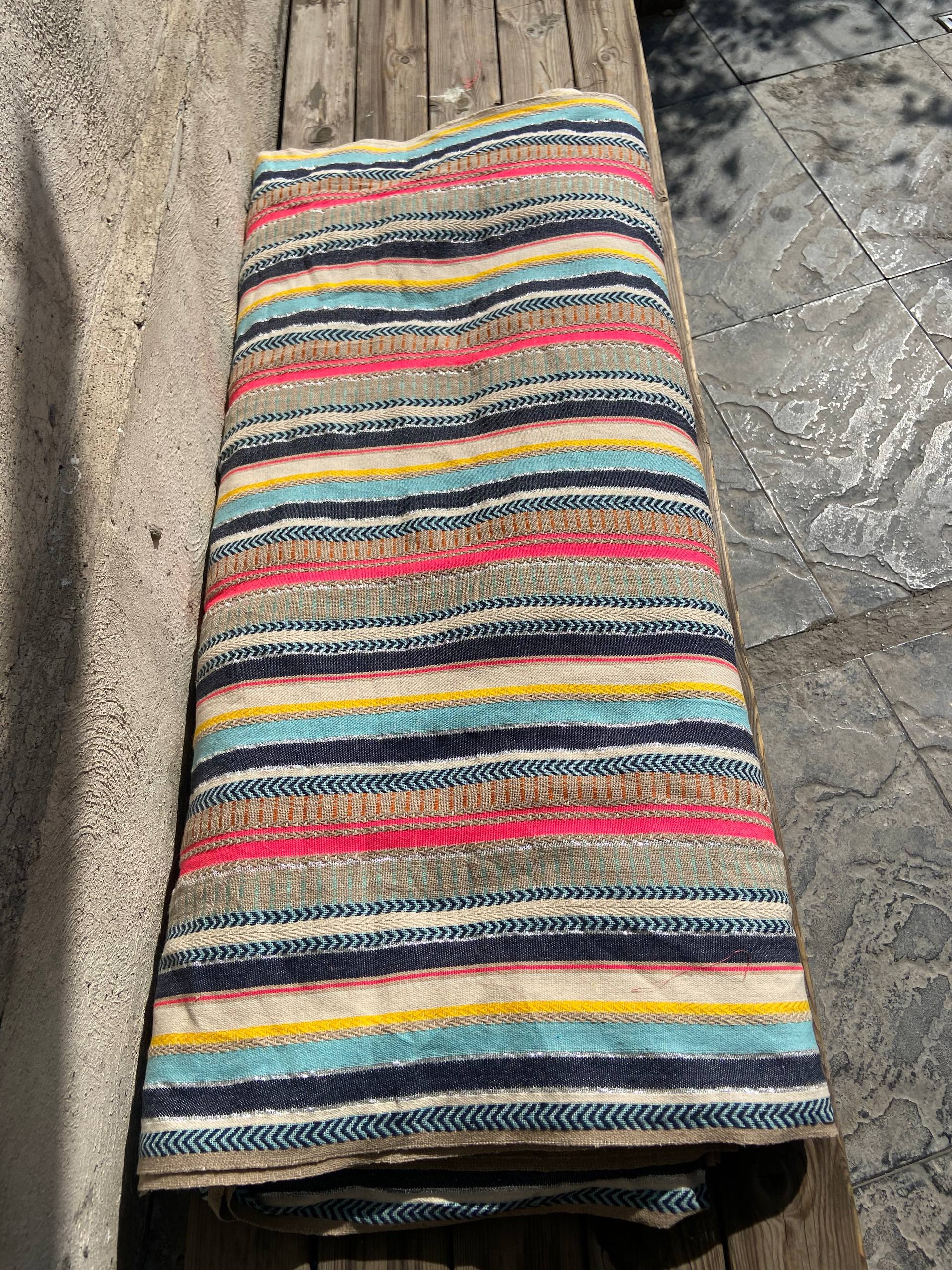 پارچه دستبافت تمام نخ هندی عرض 110 سانت